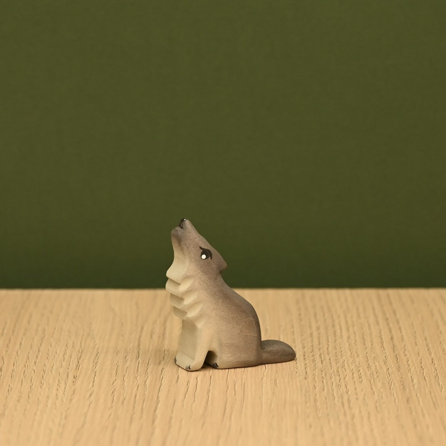 Wolf cub howling