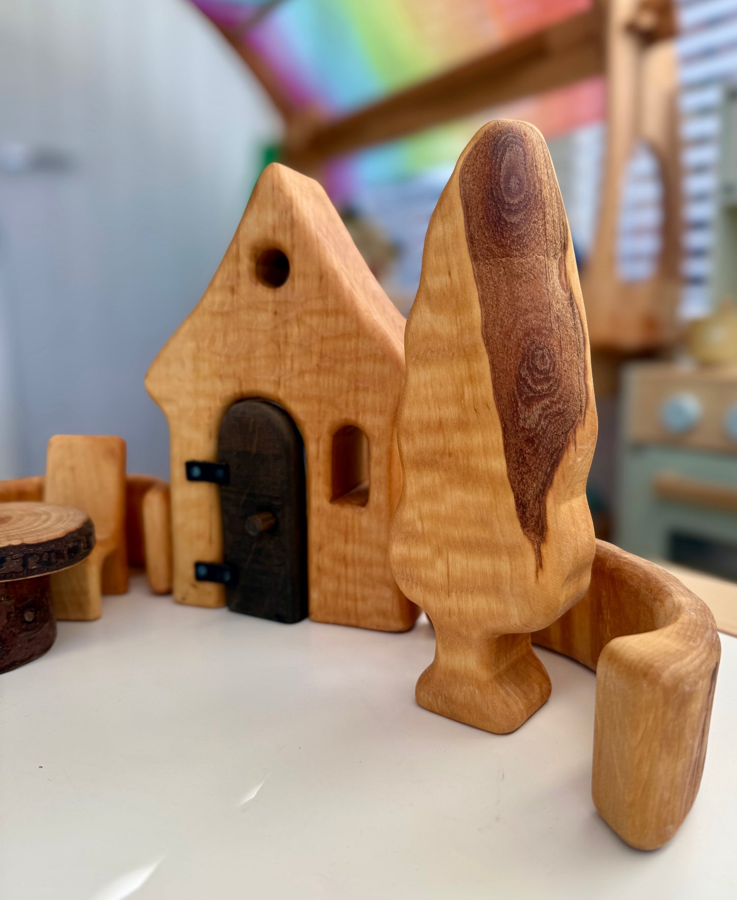 Bikeho wooden House and Garden set III-8 pieces