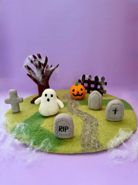 Felt Graveyard playmat