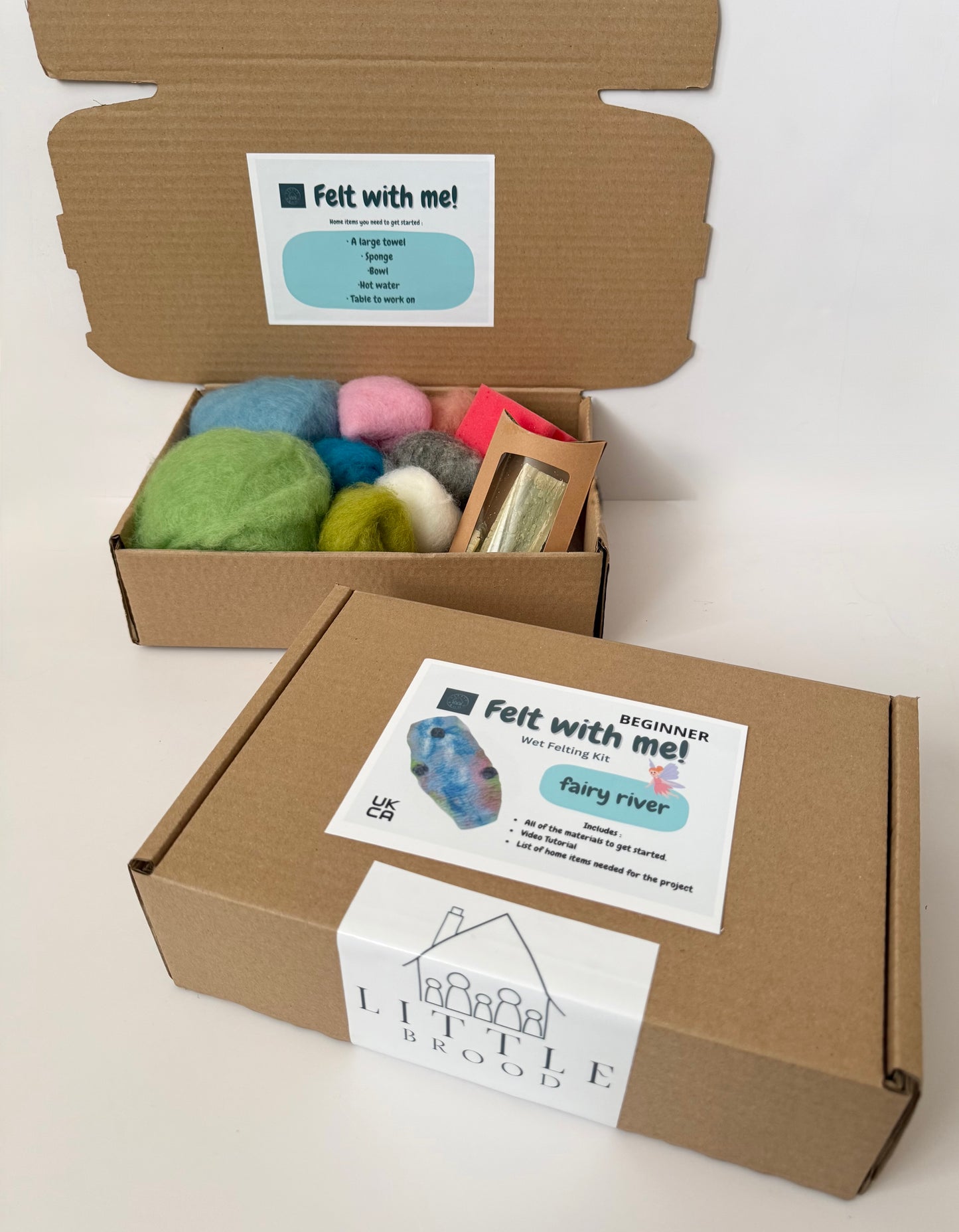 Wet felting kit - make a Fairy River