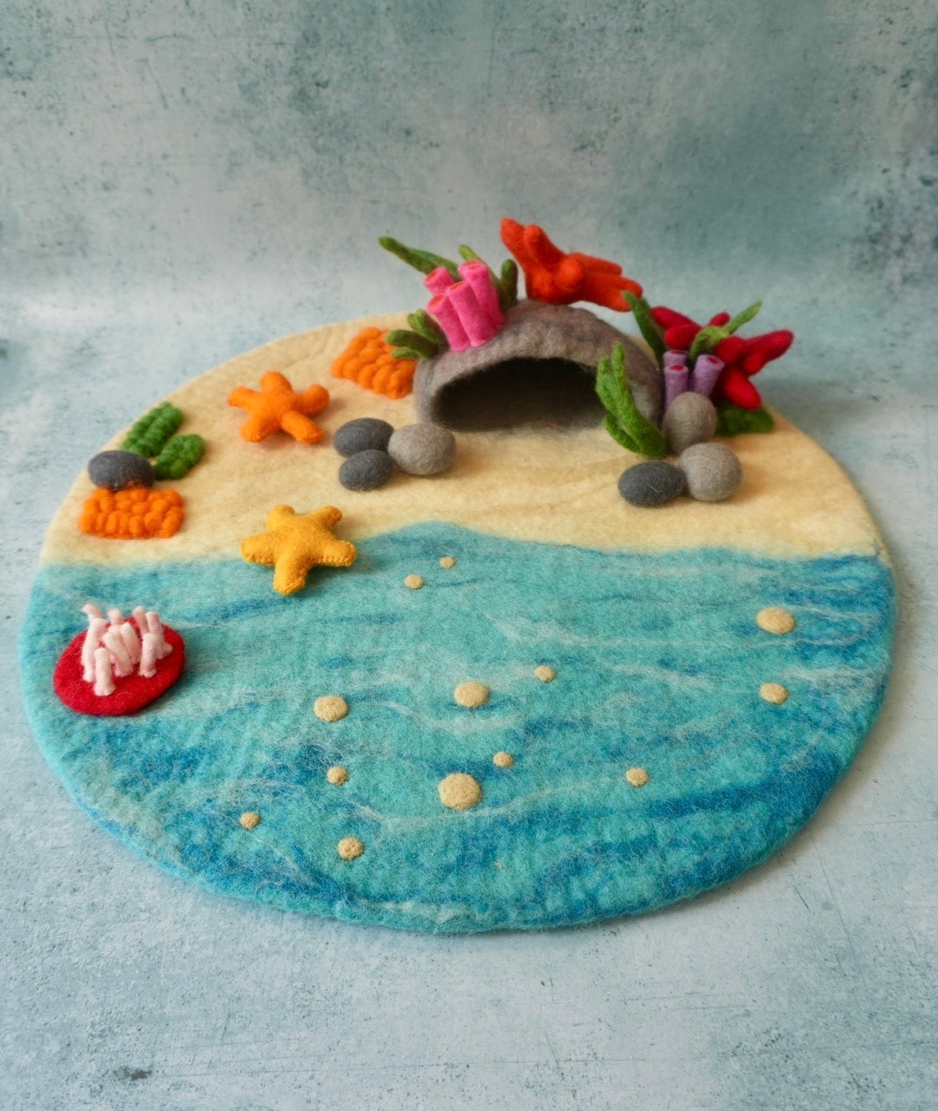Coral Cave felt Play mat