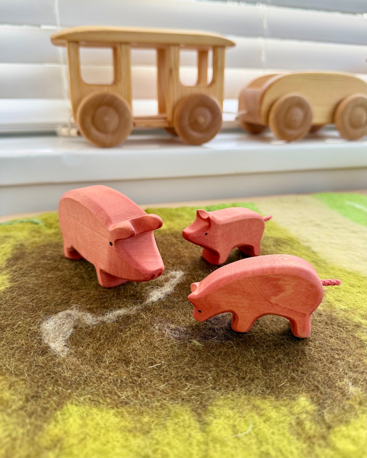 Extra large felt farm play mat