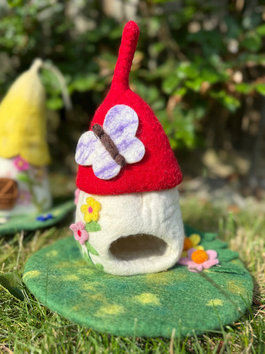 Red Butterfly Fairy house