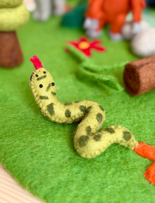 Felt snake jungle animal