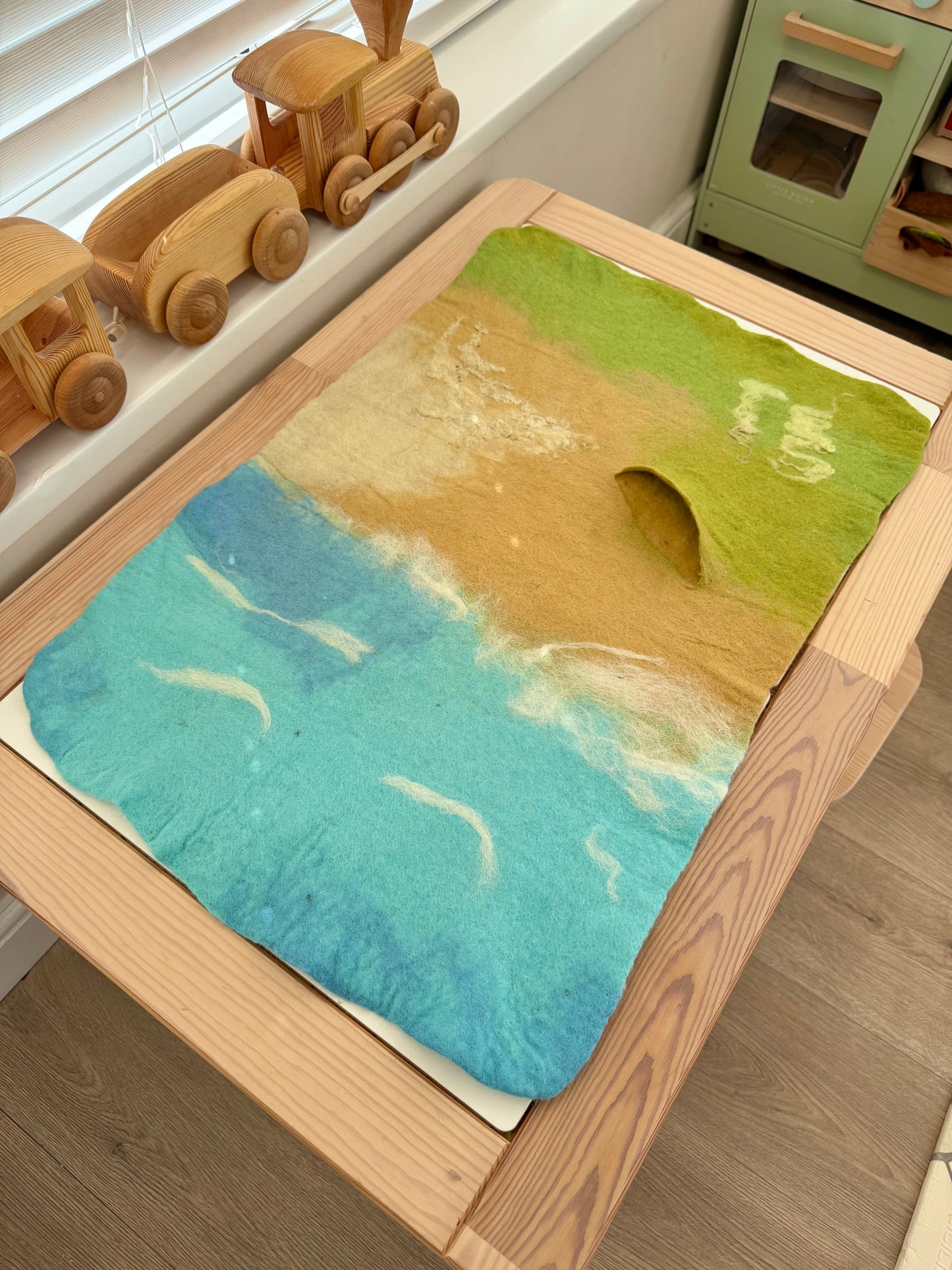 Extra Large Beach felt play mat