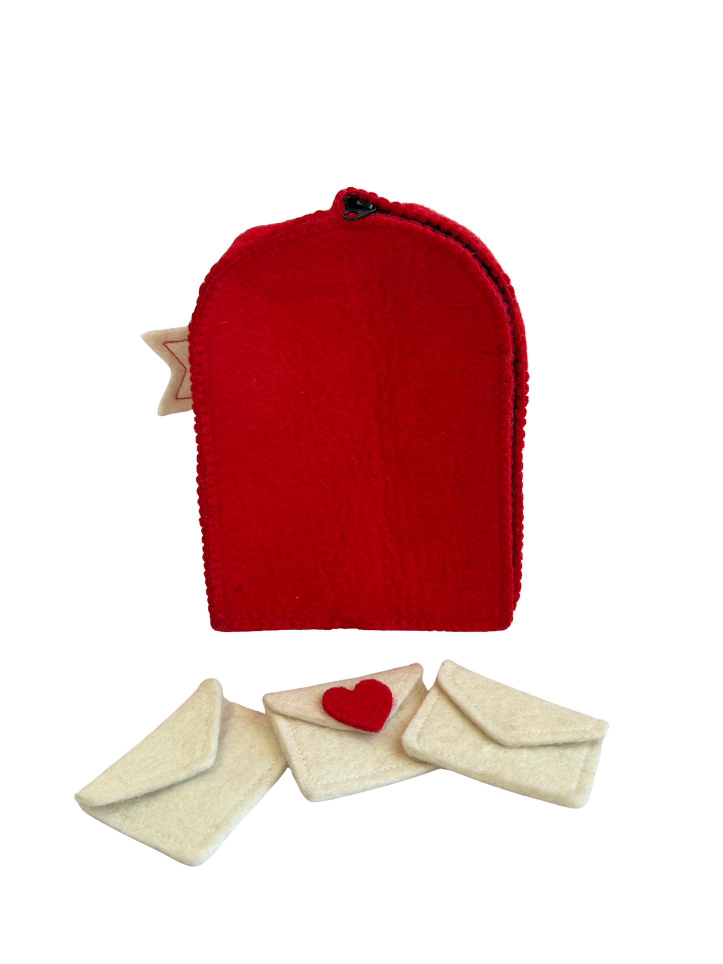 Felt postbox and letters