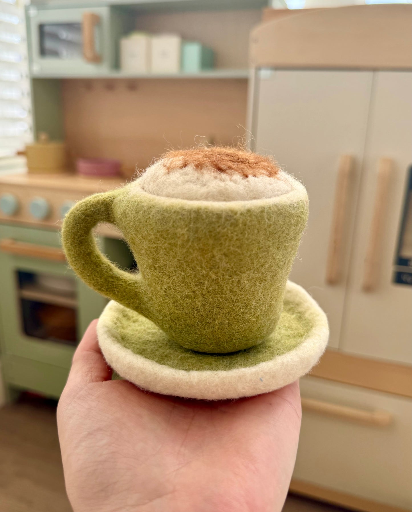 Felt cappuccino cup set