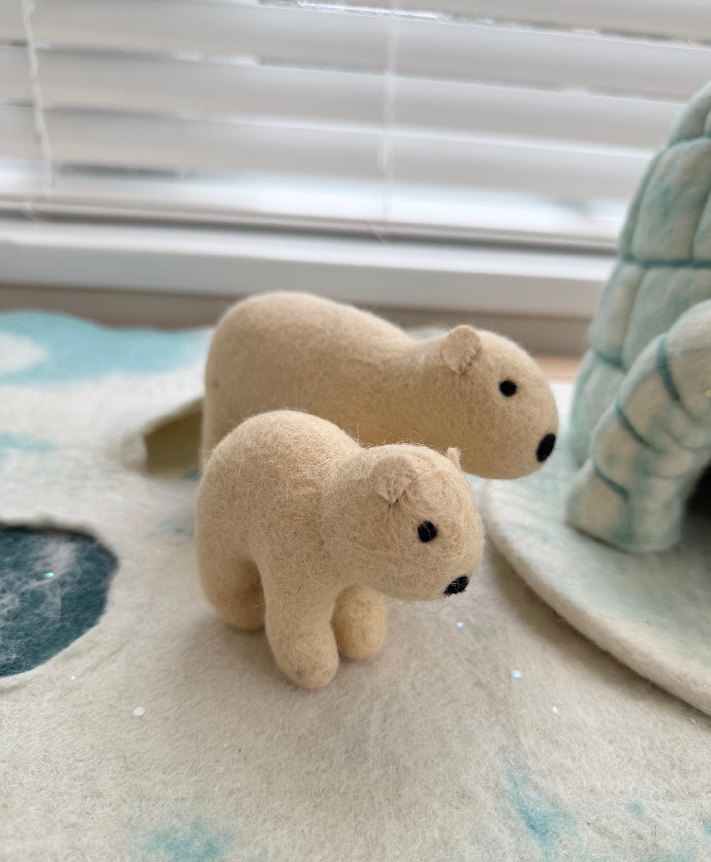 Felt polar cub