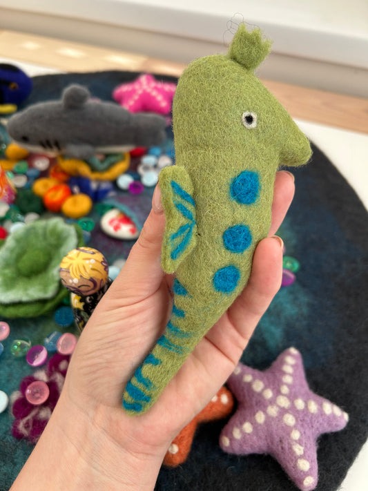 Felt sea horse