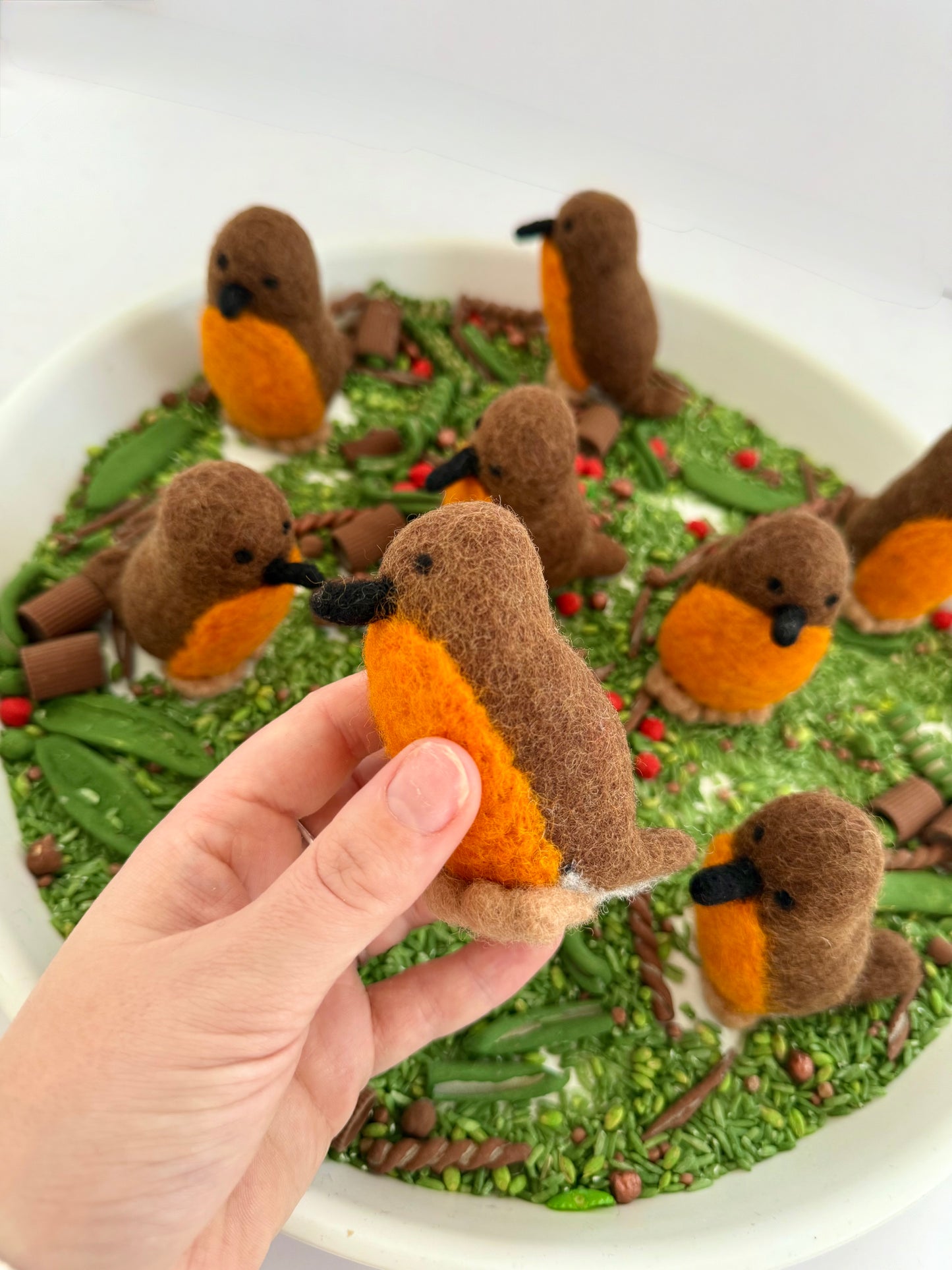 Felt Christmas Robin toy