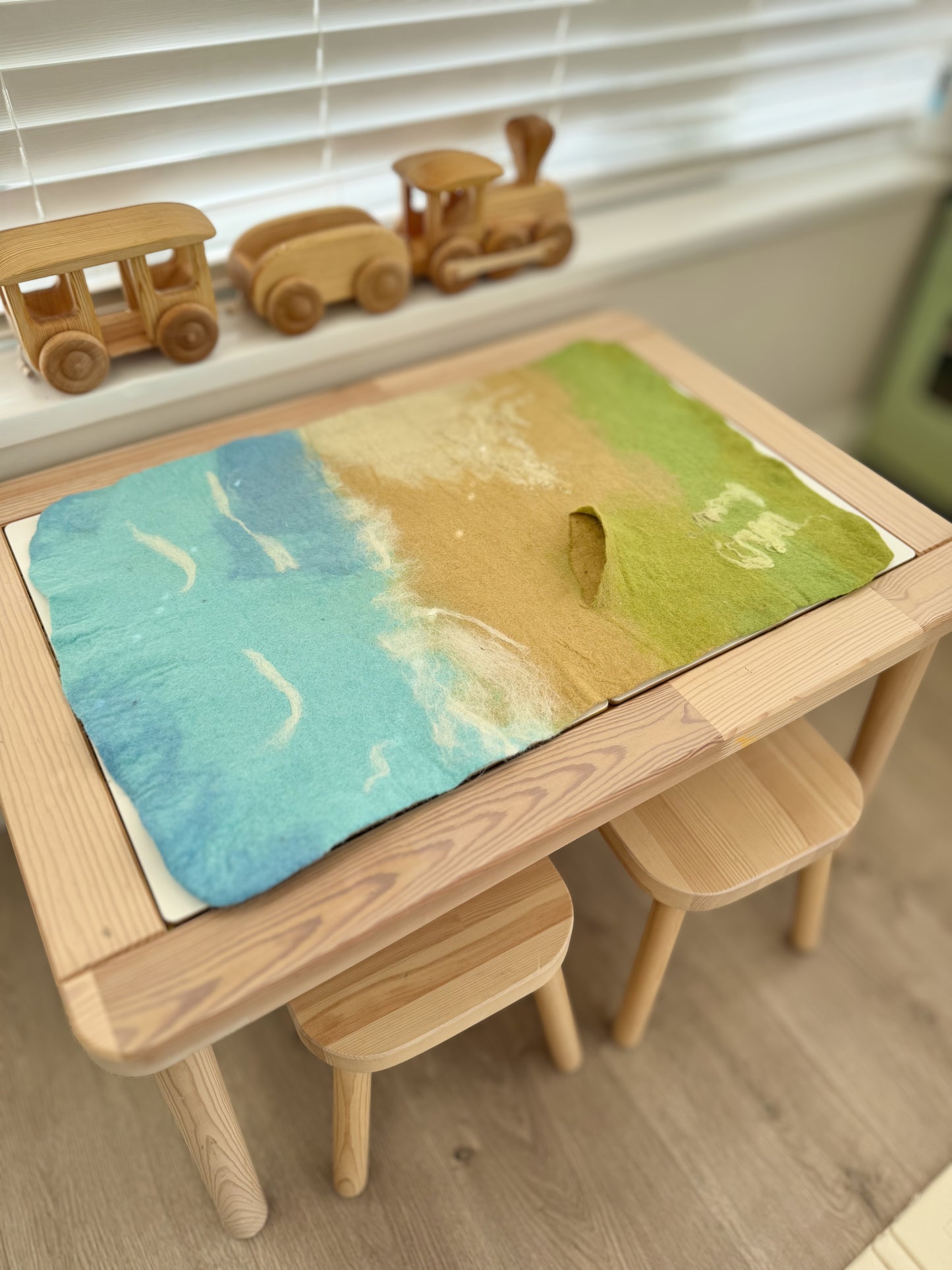Extra Large Beach felt play mat