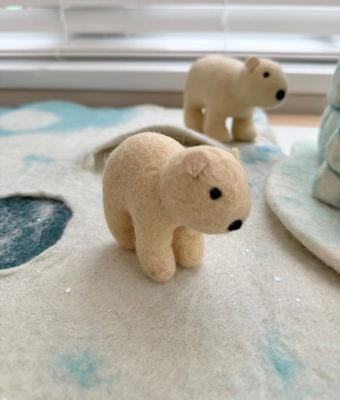 Felt polar cub