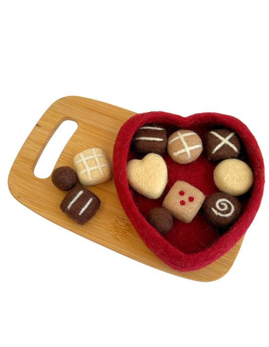 Felt chocolate box