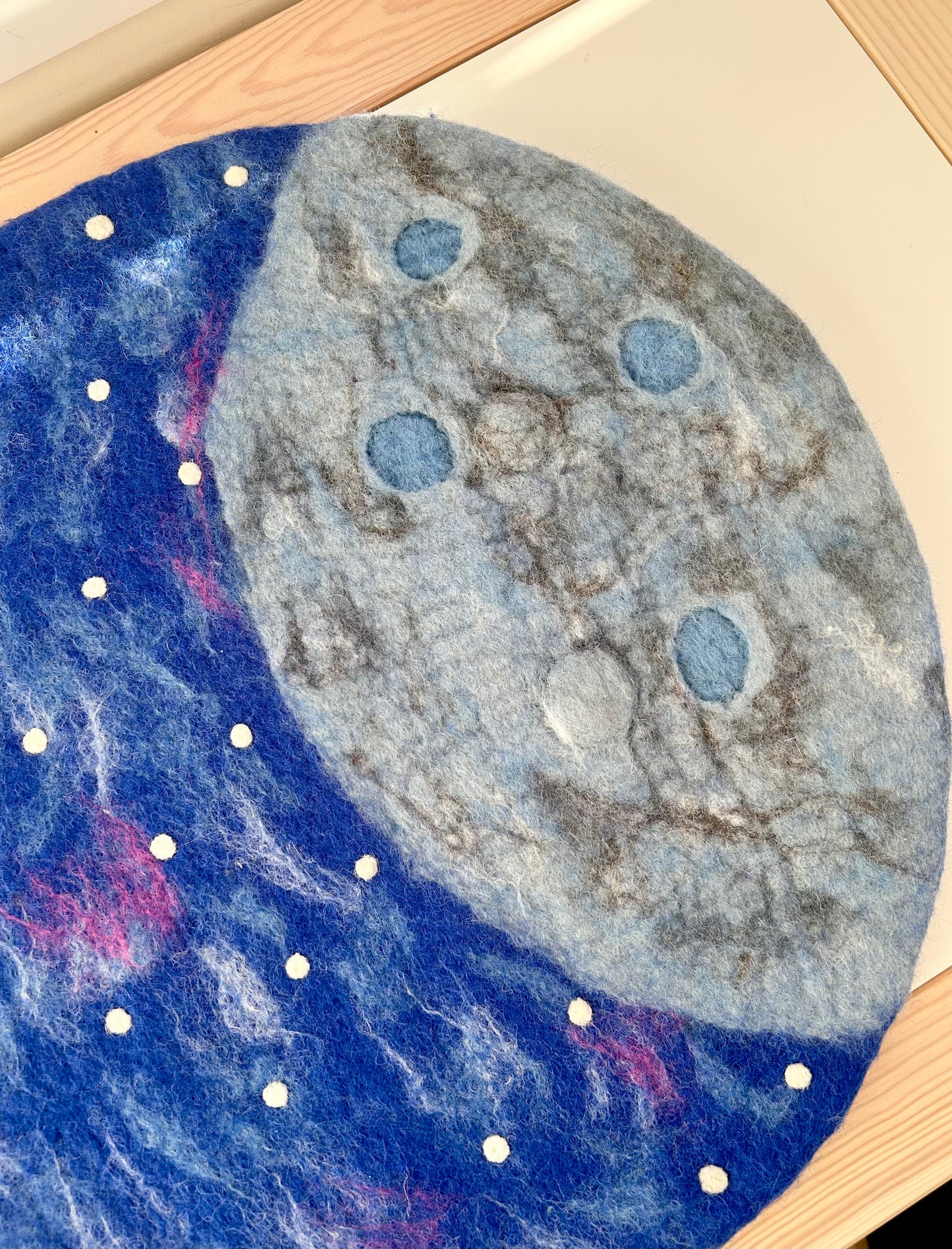 Large galaxy moon mat