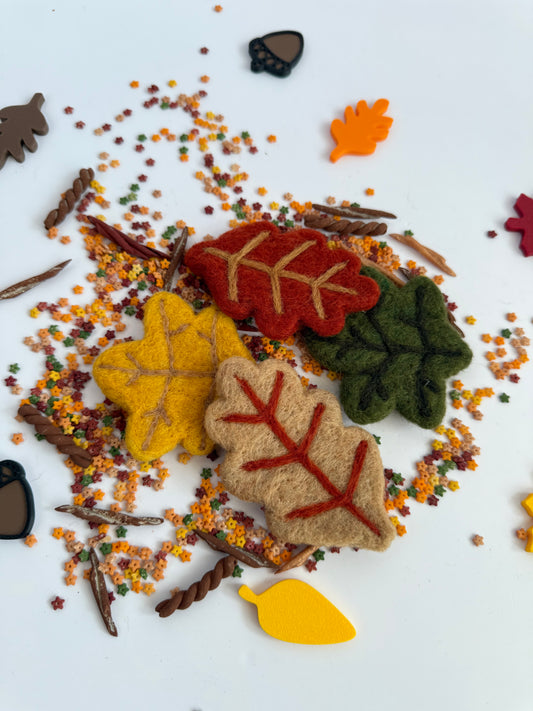 Autumn leaves set