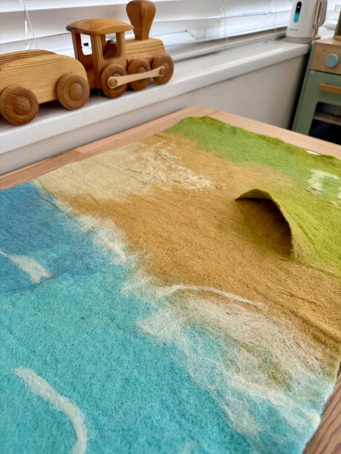 Extra Large Beach felt play mat