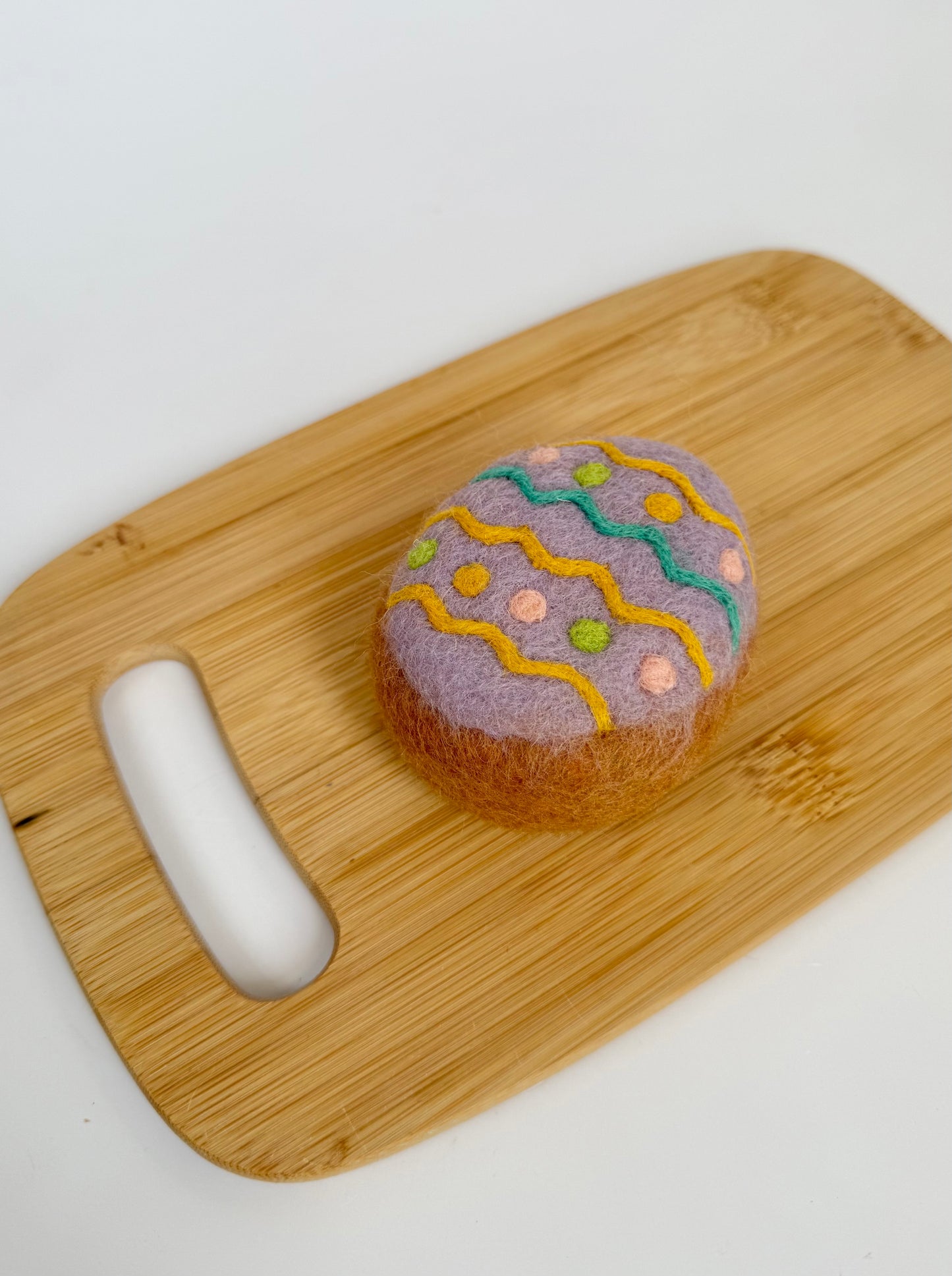 Felt Easter egg donut play food