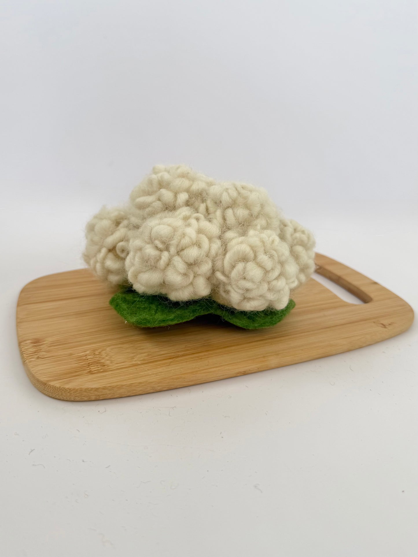 Felt large cauliflower play food