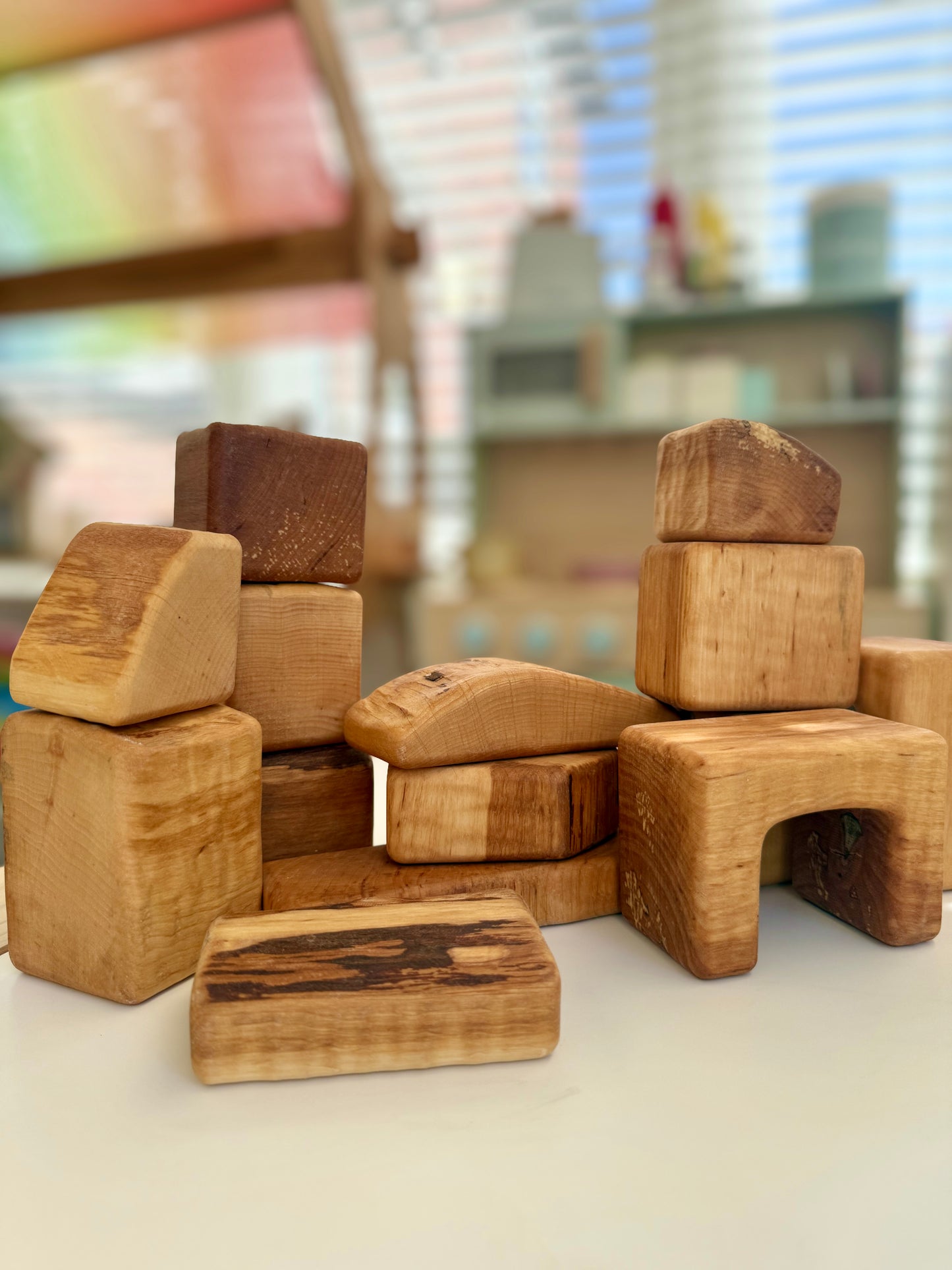 Bikeho 14 pc wooden blocks set