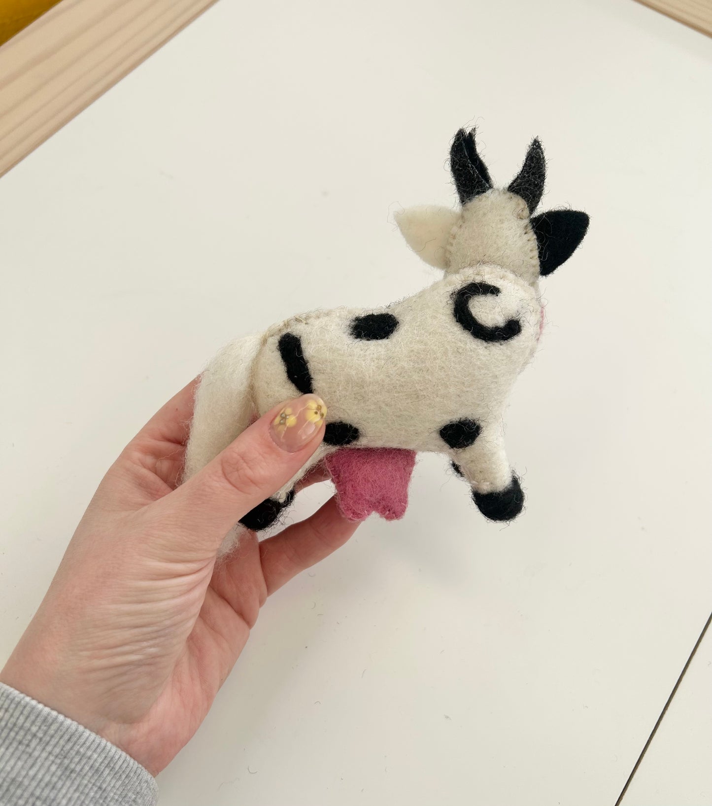 Felt cow