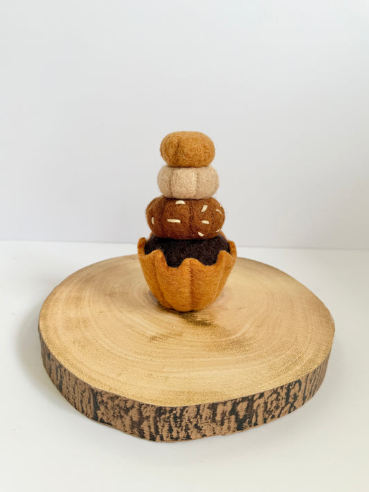 Triple chocolate cupcake