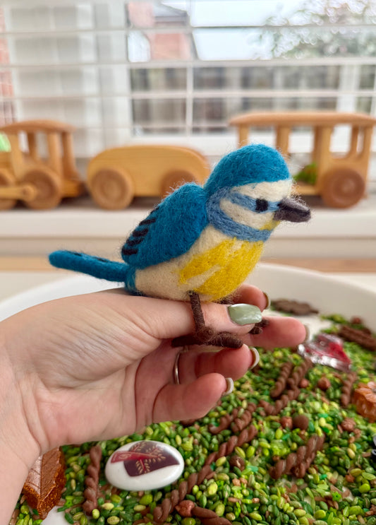 Felt Blue Tit