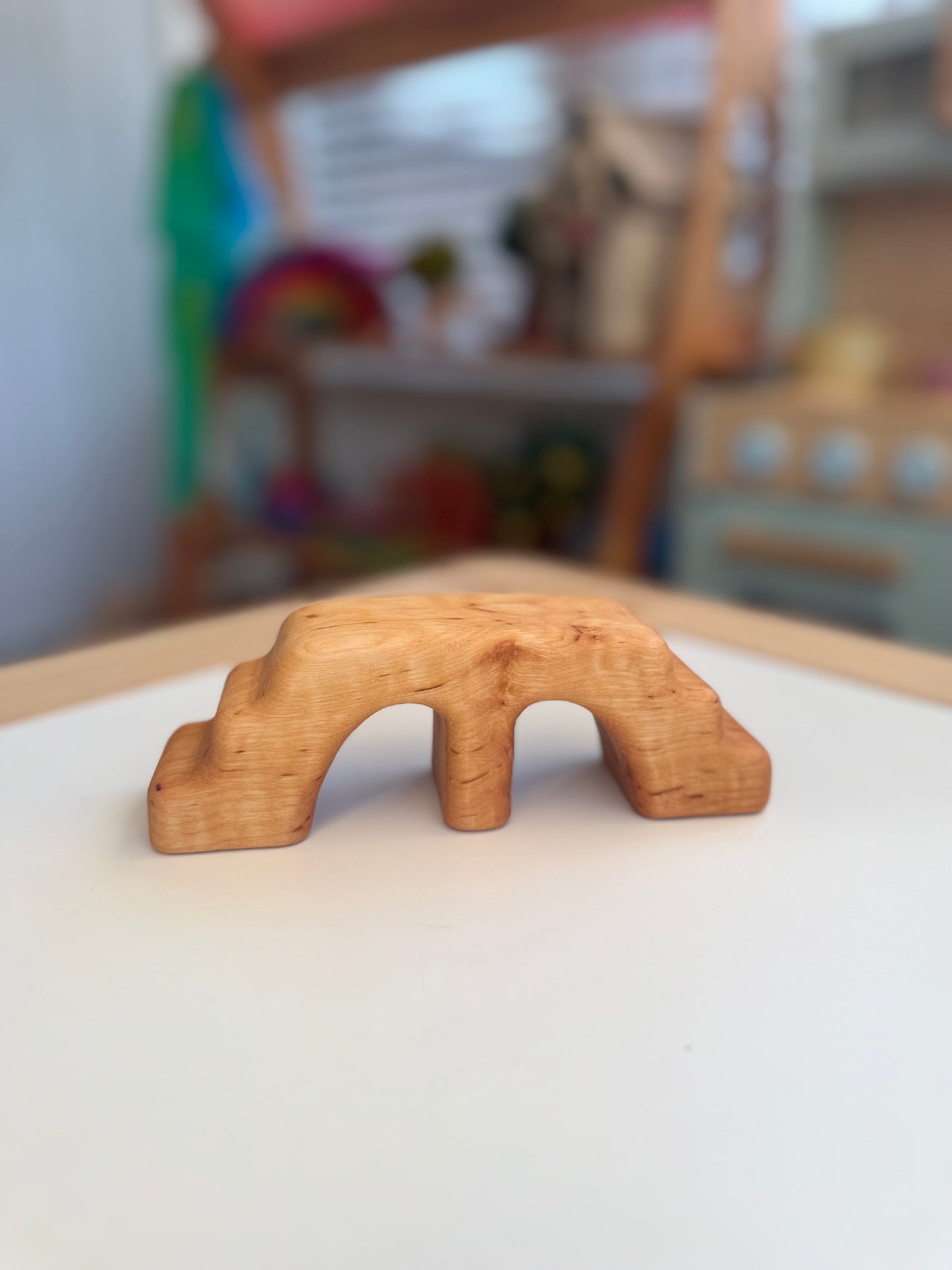 Bikeho small wooden stepped bridge