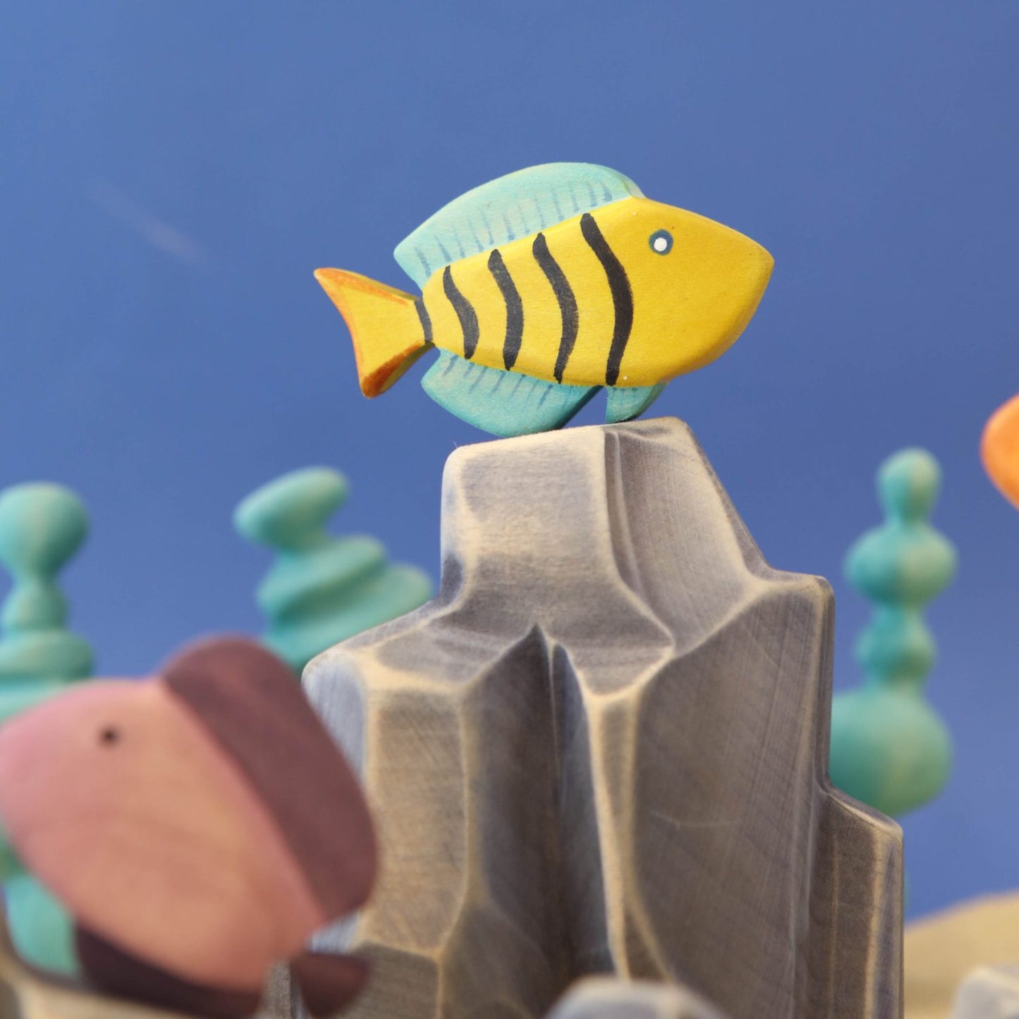 Wooden butterfly fish