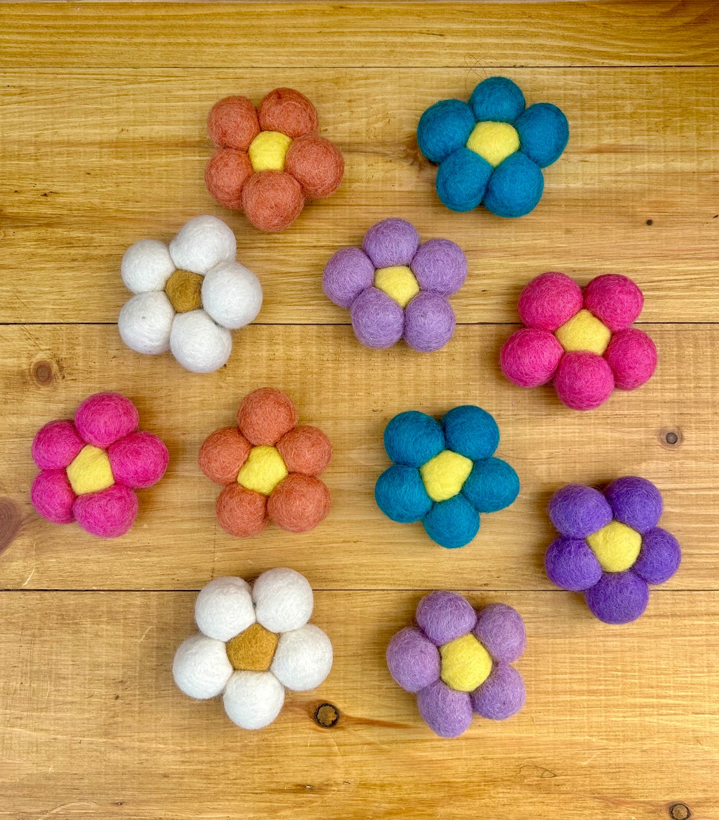 Felt flower loose parts