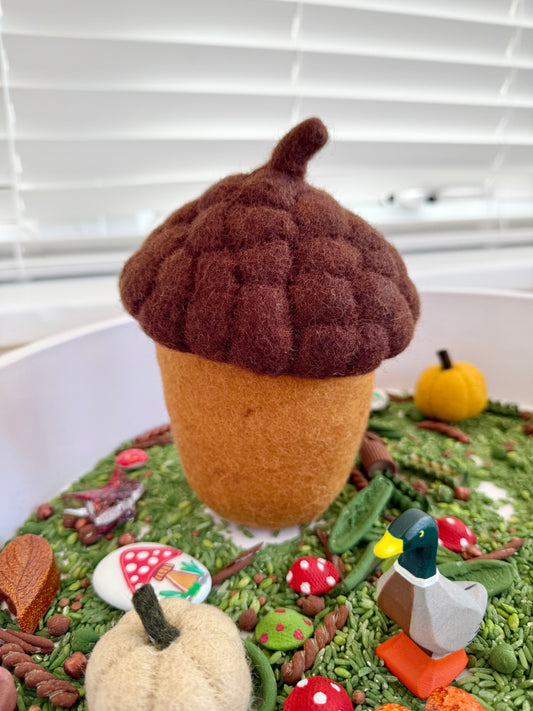 Felt Acorn Jar