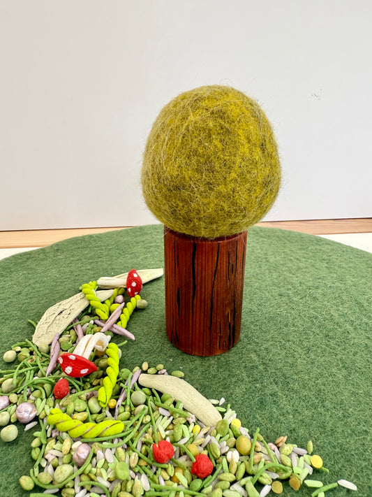 Hand made felt tree #9- Small trunk