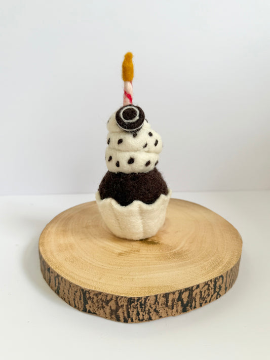 Cookies and cream birthday cupcake