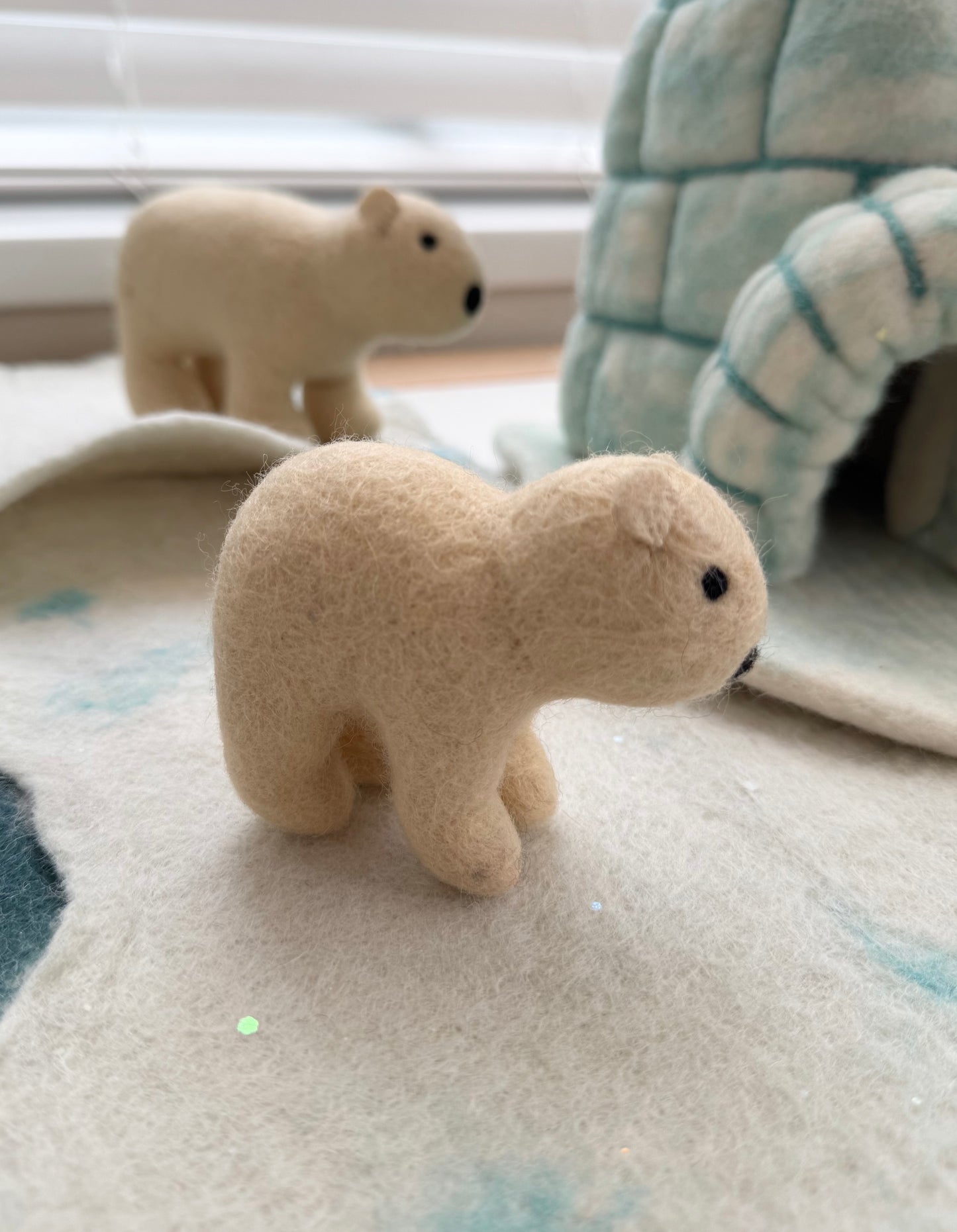 Felt polar cub