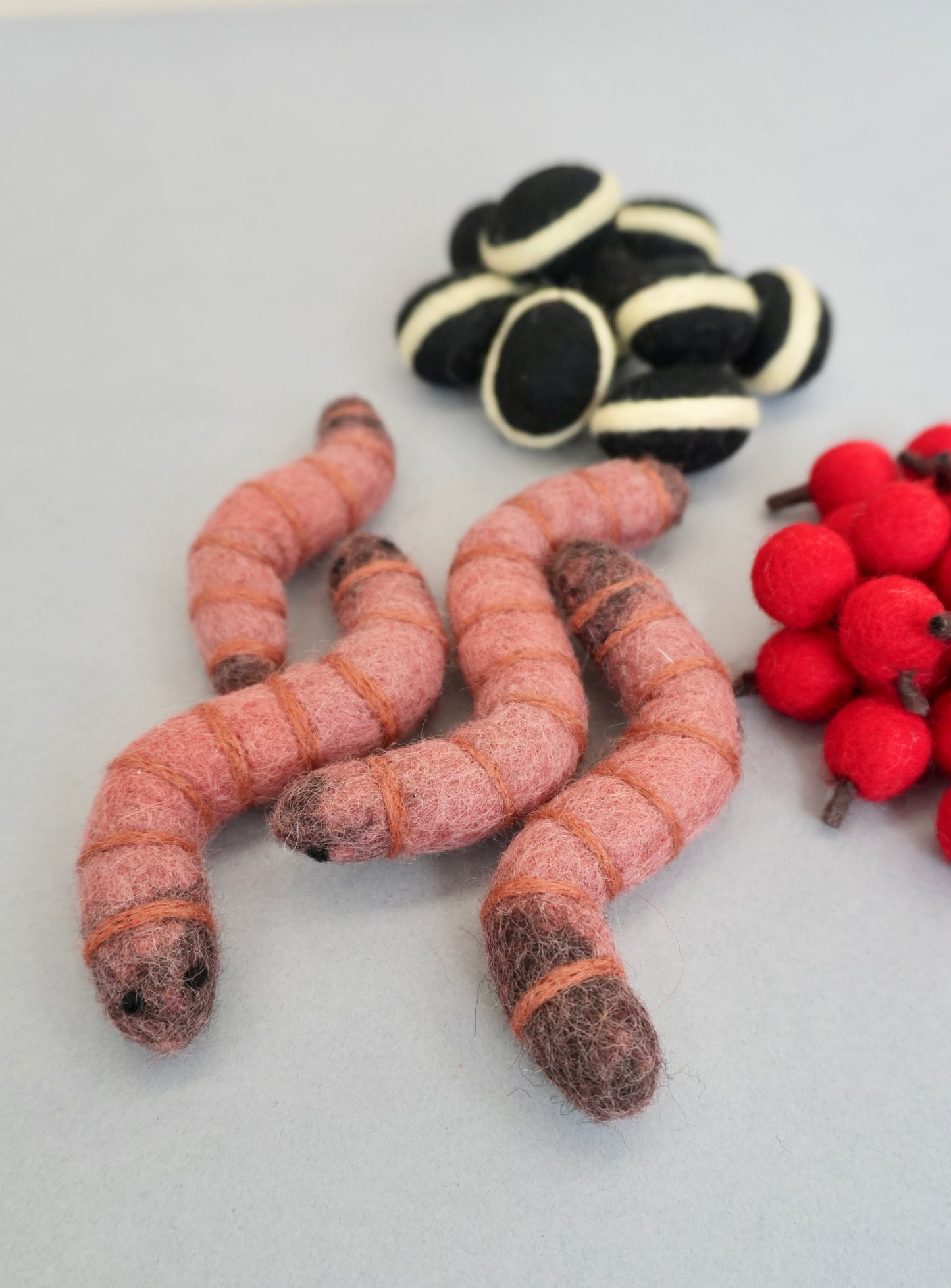 Felt bird food set