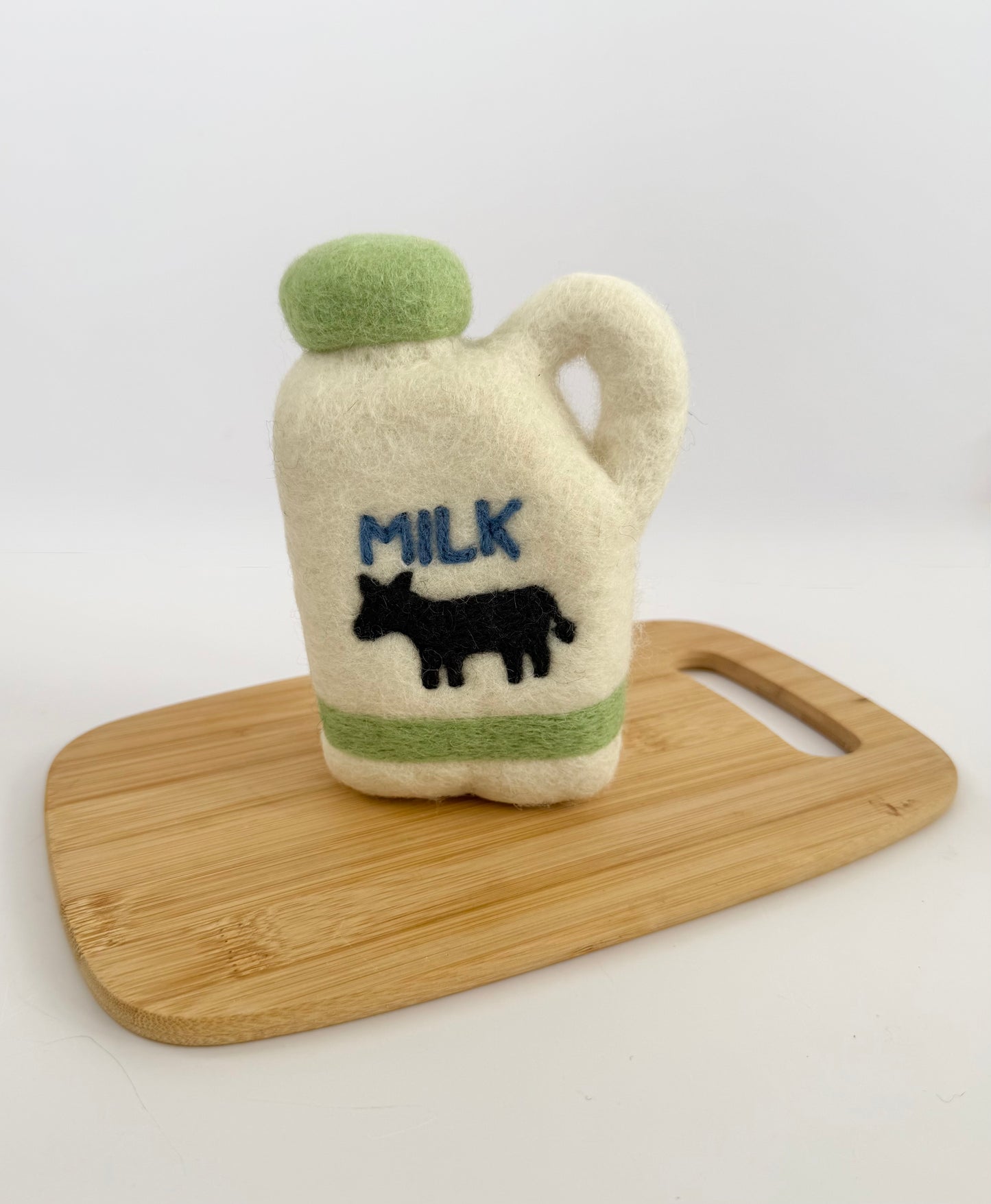 Milk carton felt play food