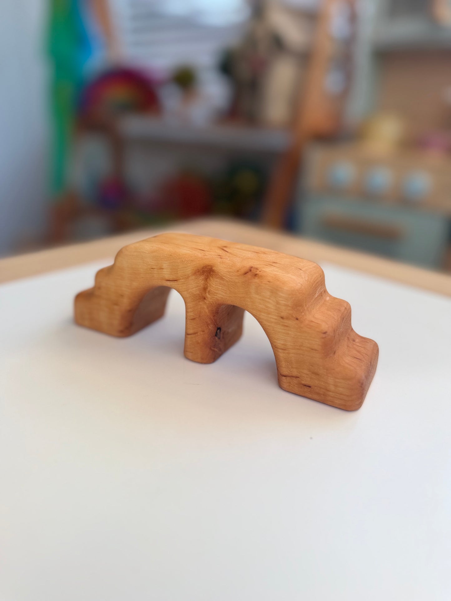 Bikeho small wooden stepped bridge