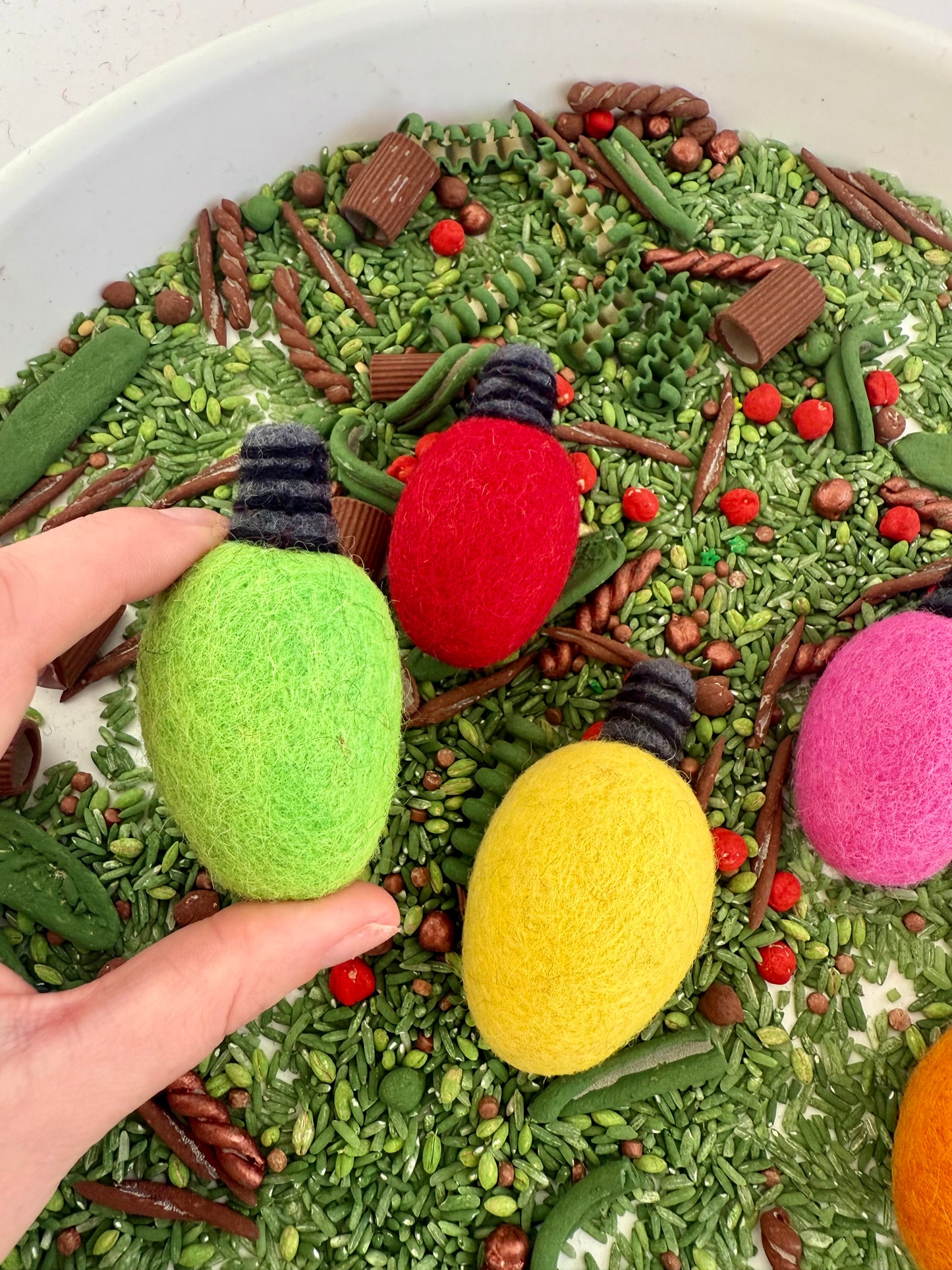 Felt Christmas lights set