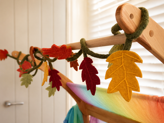 Autumn leaves Felt garland