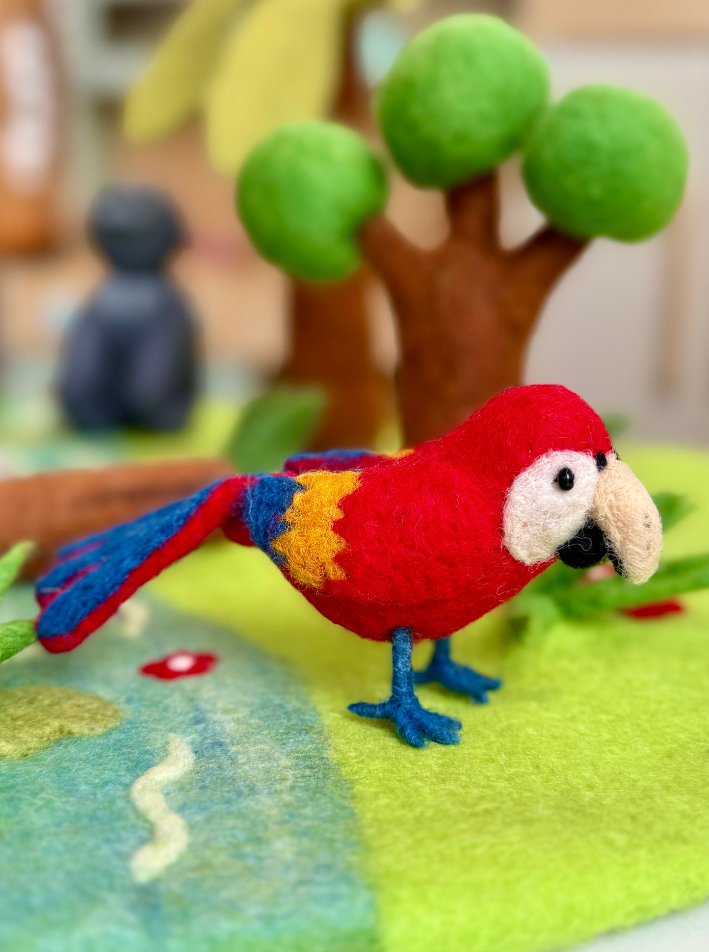 Felt Parrot jungle animal