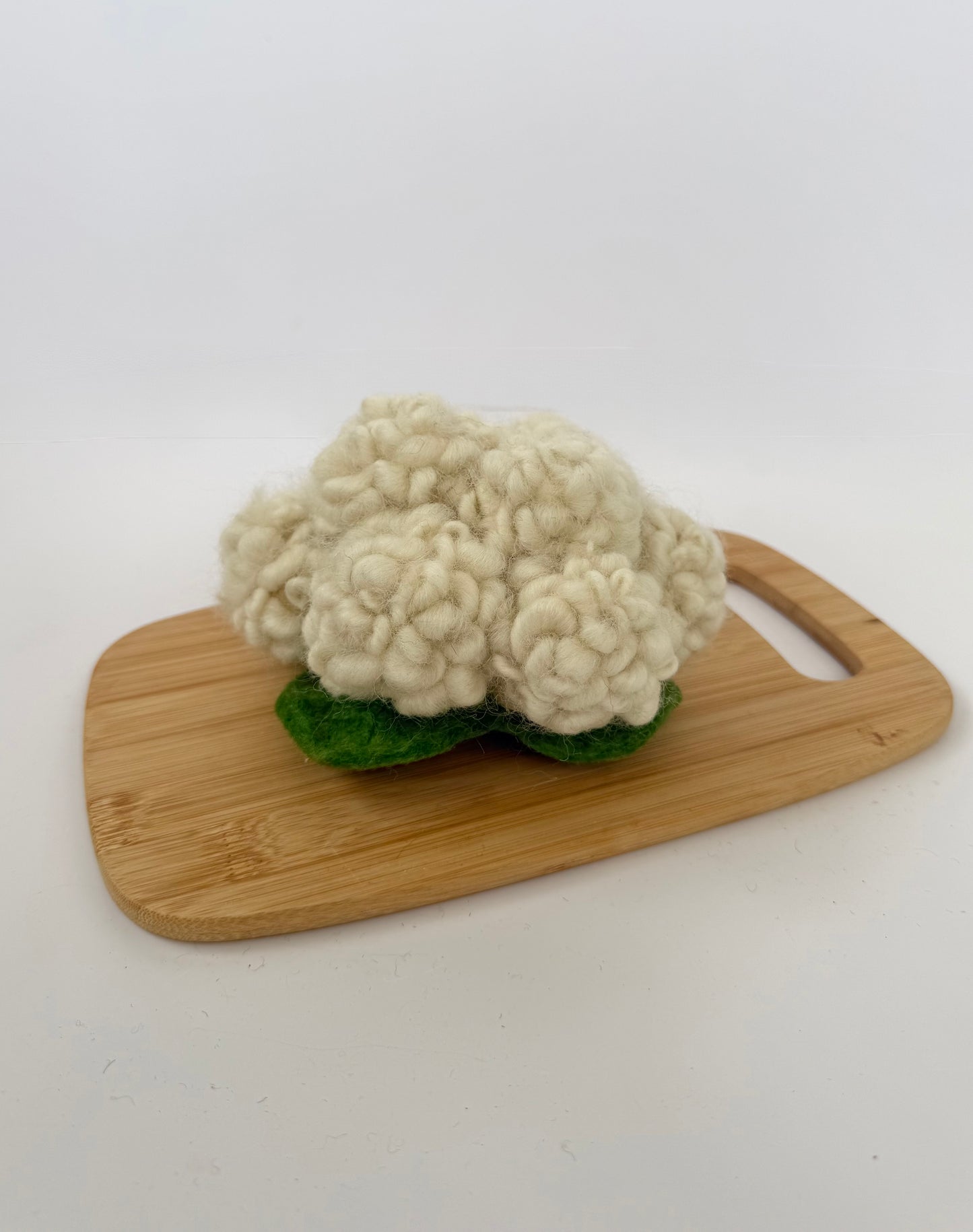 Felt large cauliflower play food
