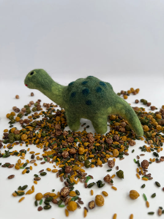 Spikey green spotted dino