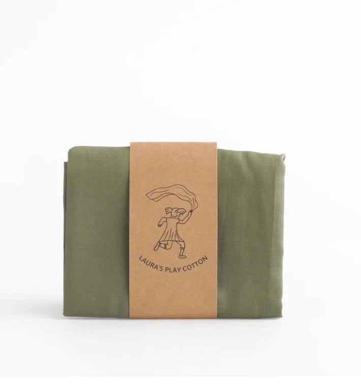 Olive Green cloth 90-90cm - Laura's play cotton