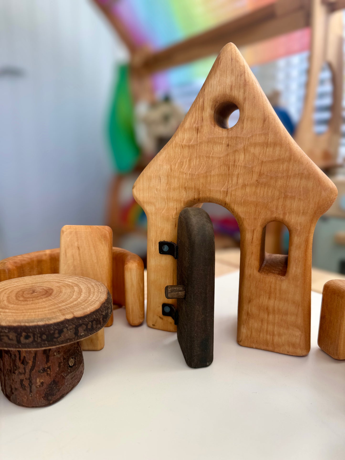 Bikeho wooden House and Garden set III-8 pieces