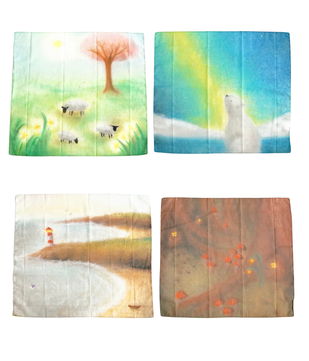Seasons cloths - 50 x 50 cm Laura's play cotton