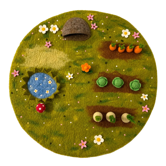 Felt Spring time playscape
