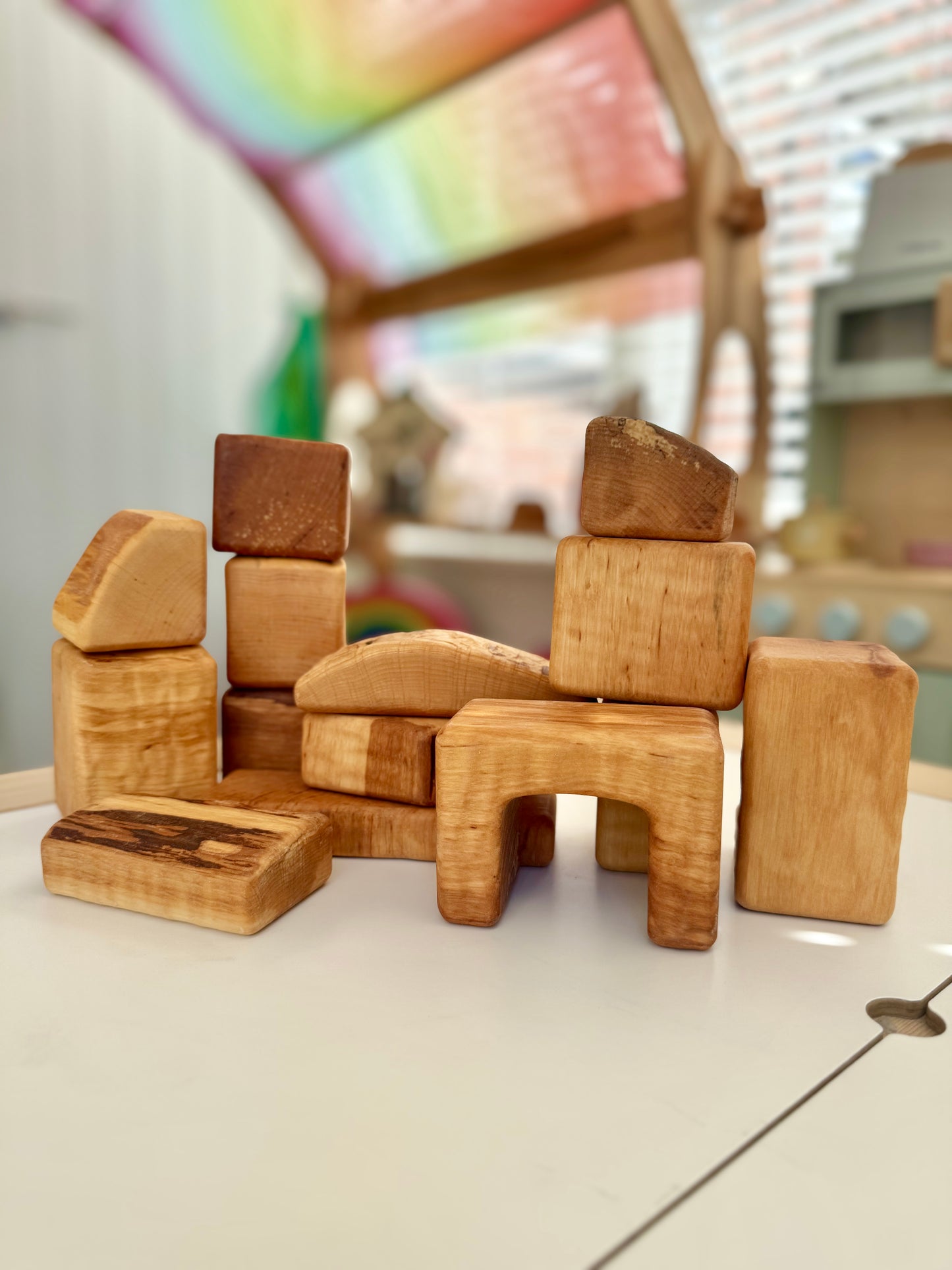 Bikeho 14 pc wooden blocks set