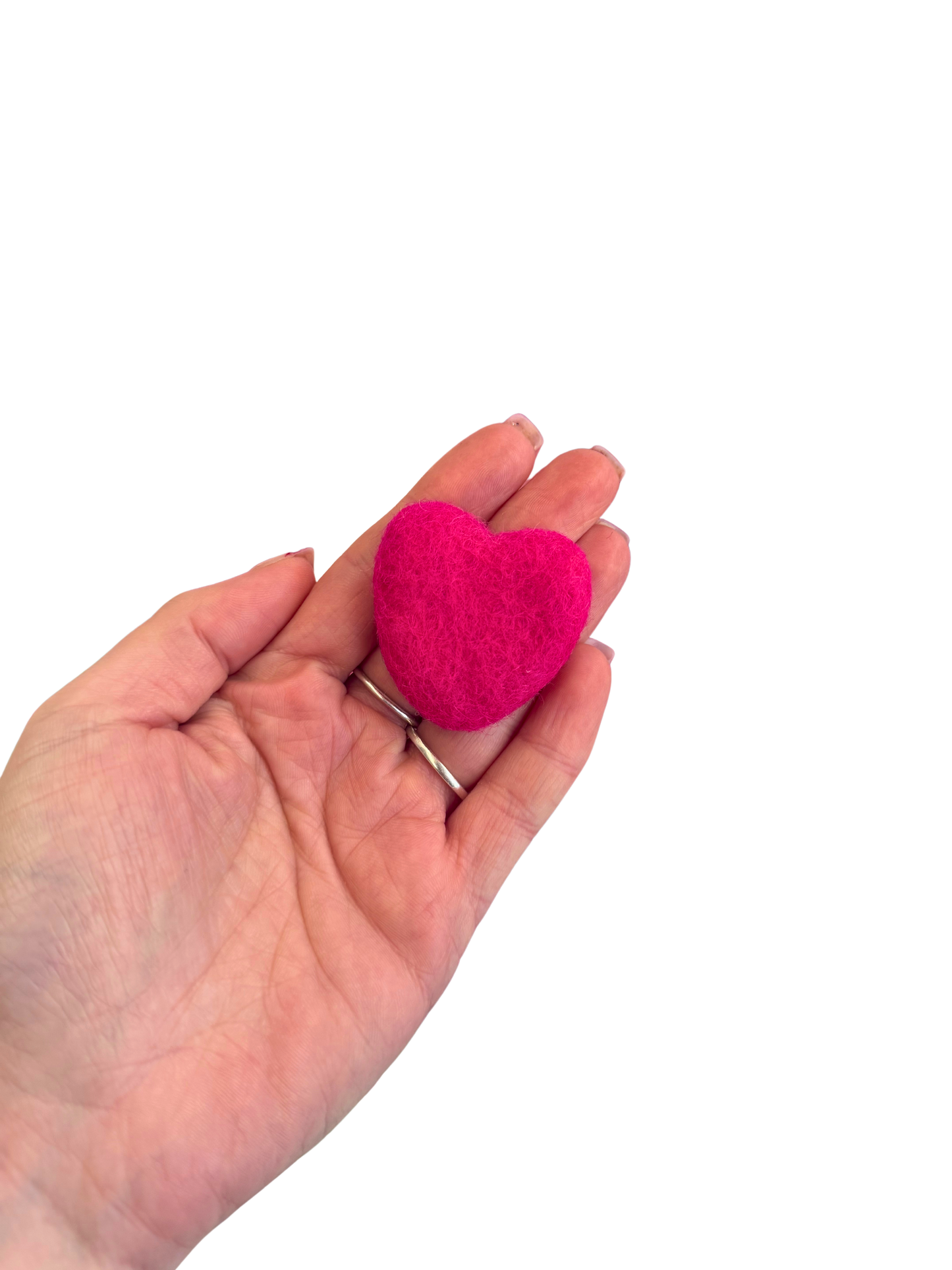 Felt hearts loose parts