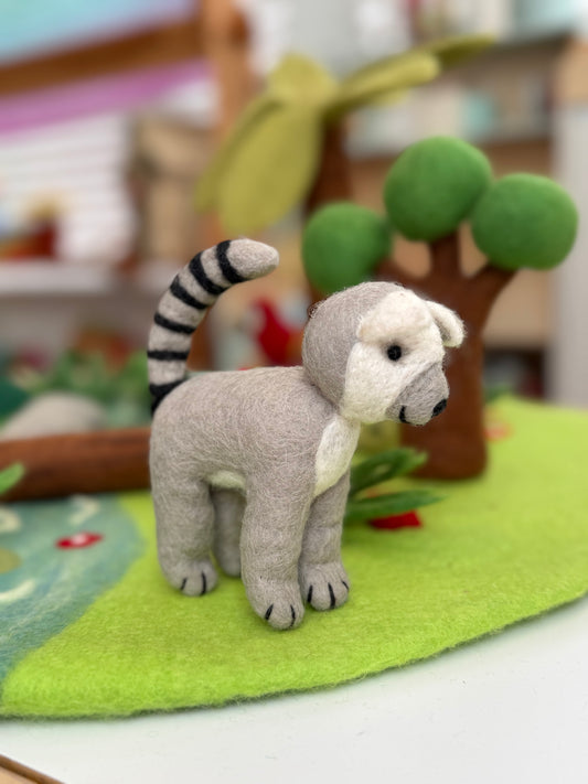 Felt Lemur jungle animal