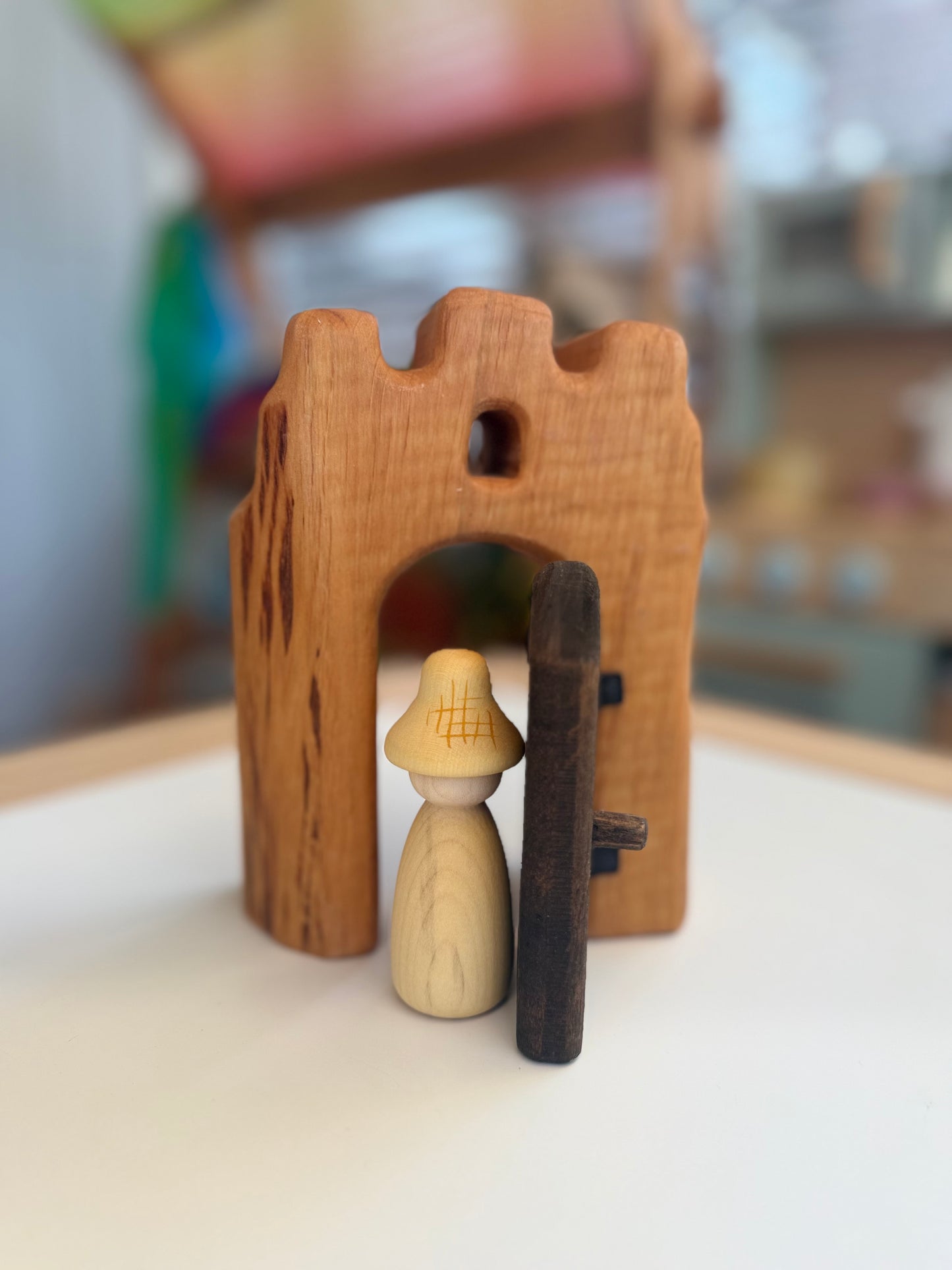Bikeho wooden Castle gate