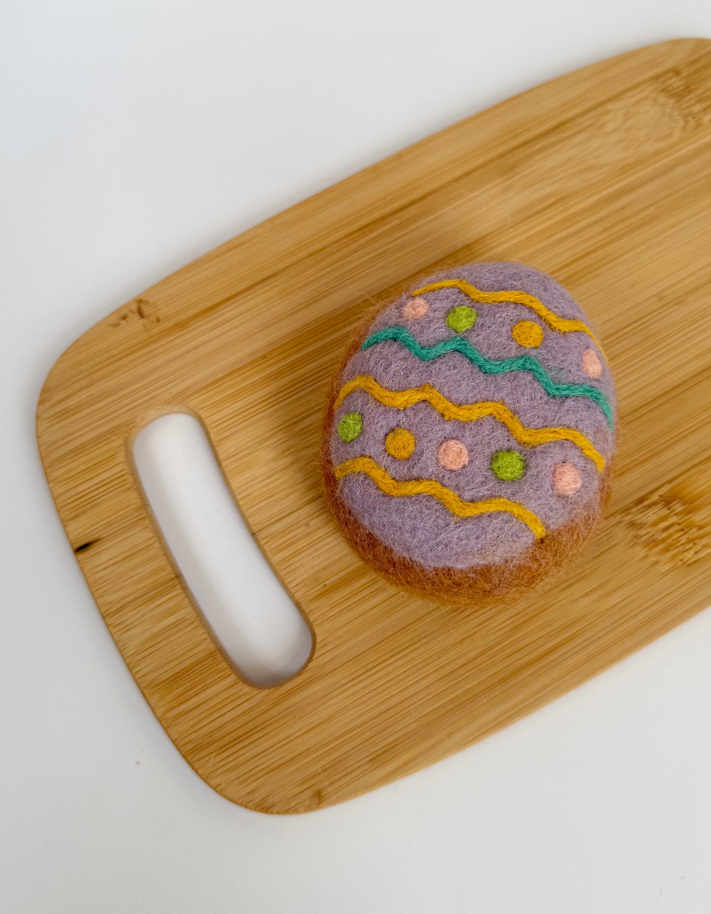 Felt Easter egg donut play food